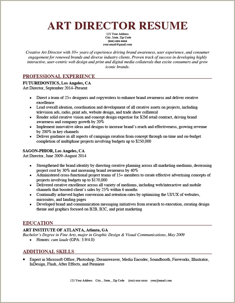 Resume Examples Youth And Family Ministry