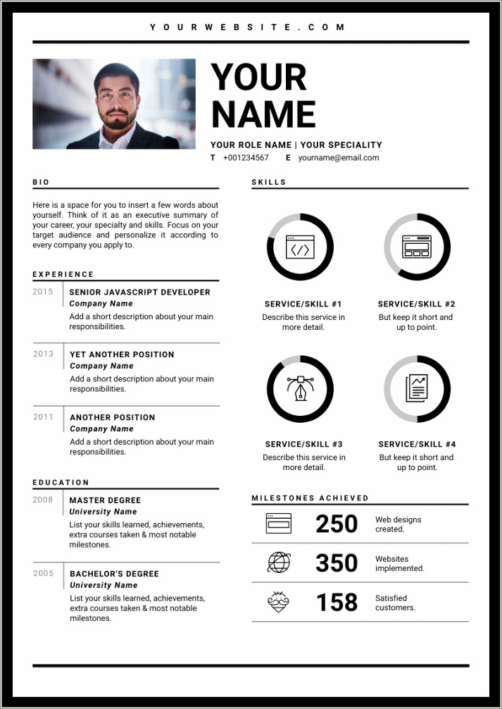 Resume Focuses On Your Skills And Experience