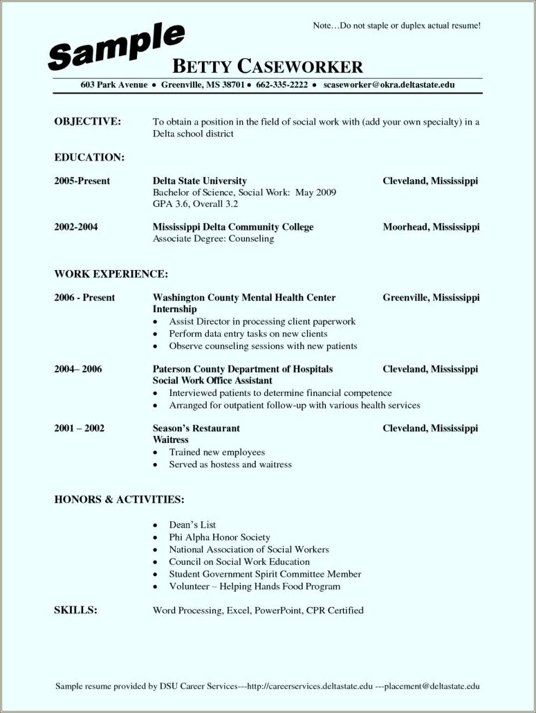 Resume For Bartending With No Experience