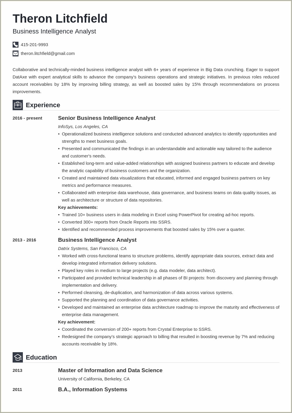 Resume For Intelligence Analyst No Experience
