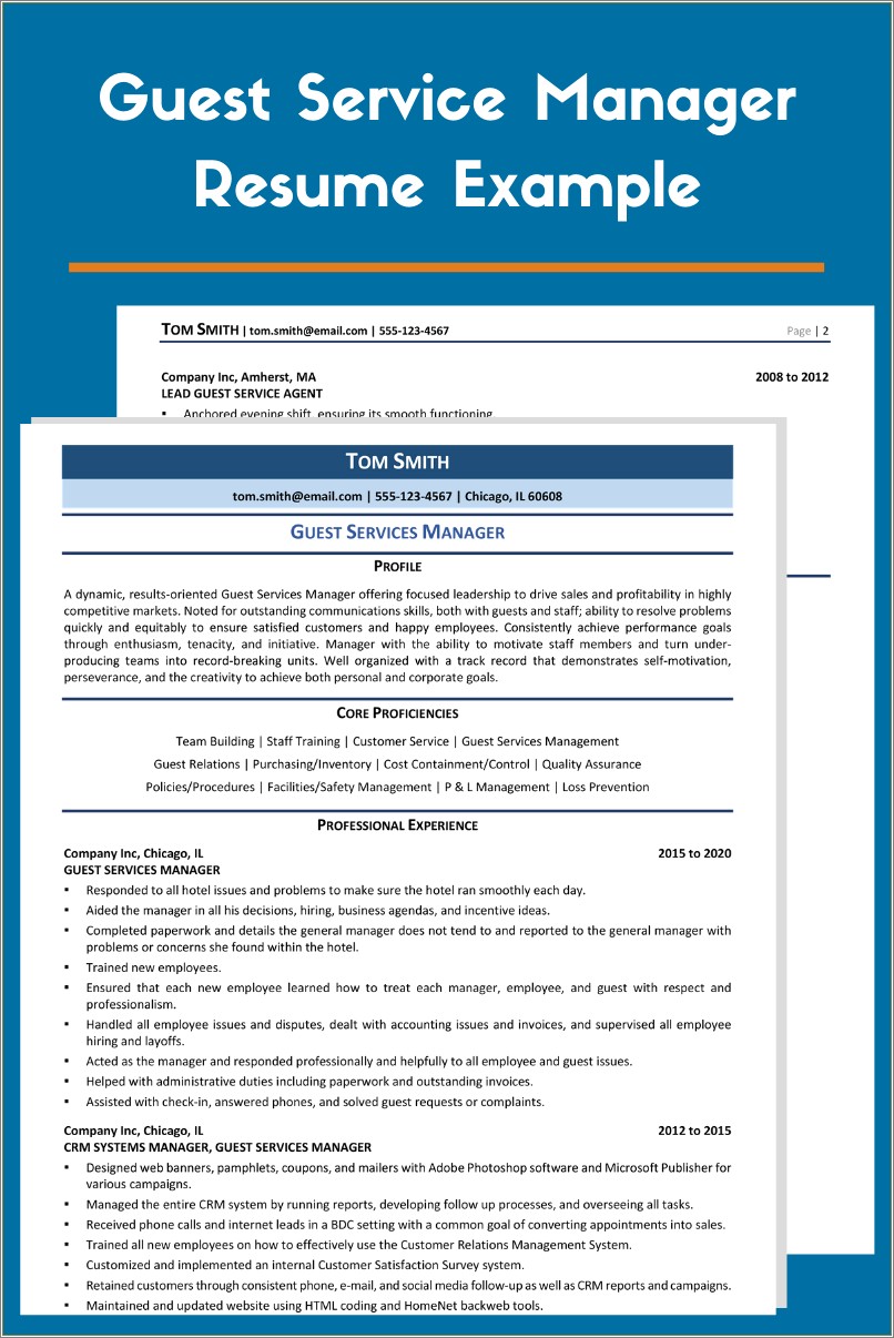 Resume For It Services Manager Position