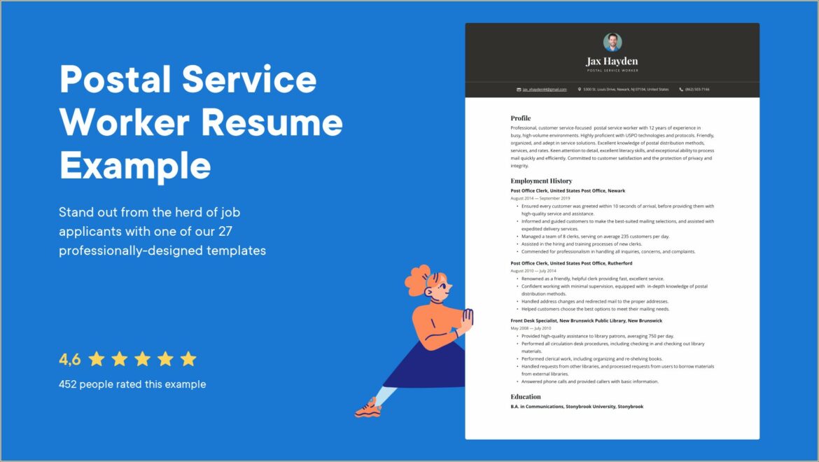 Resume For Mail Carrier With No Experience