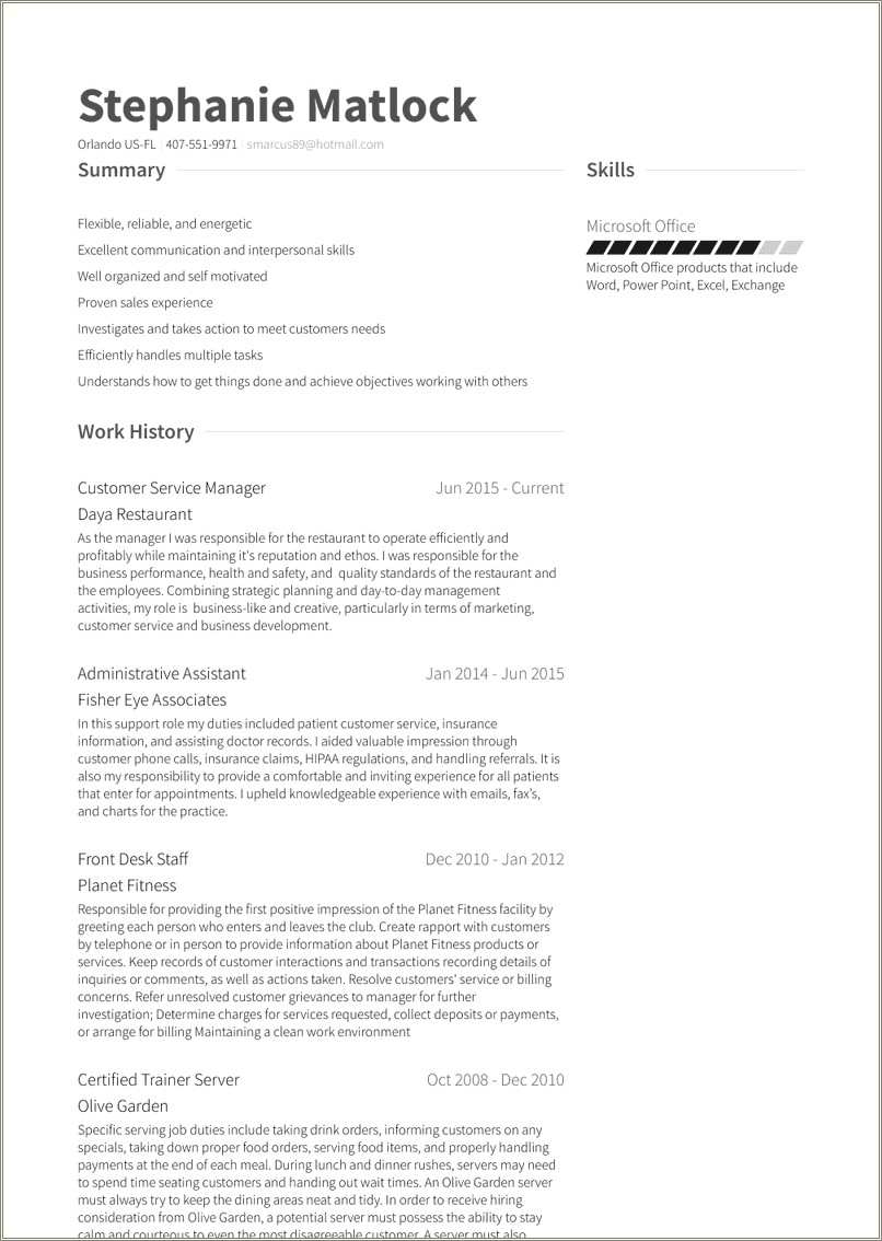 Resume For Mother Returning To Work Examples