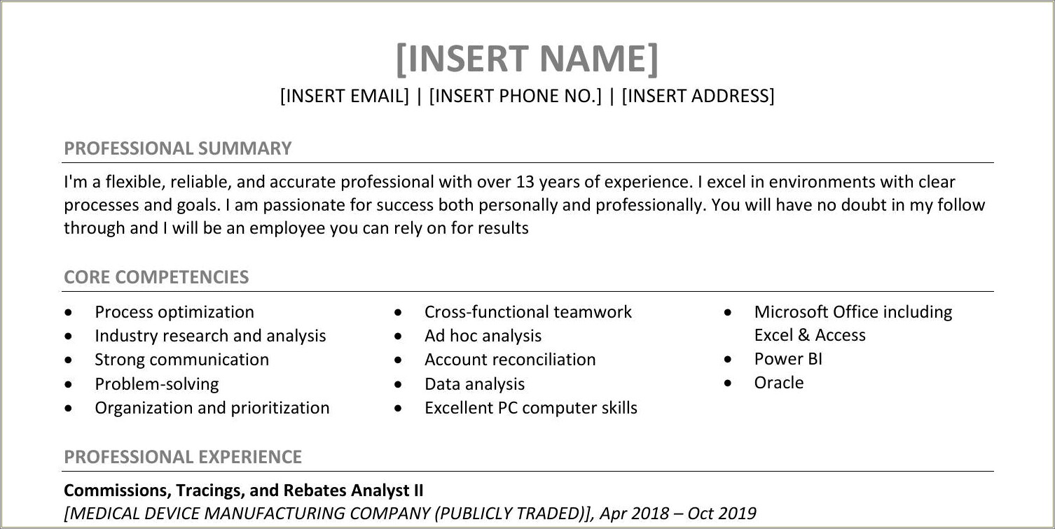 Resume For People With No Experience Reddit