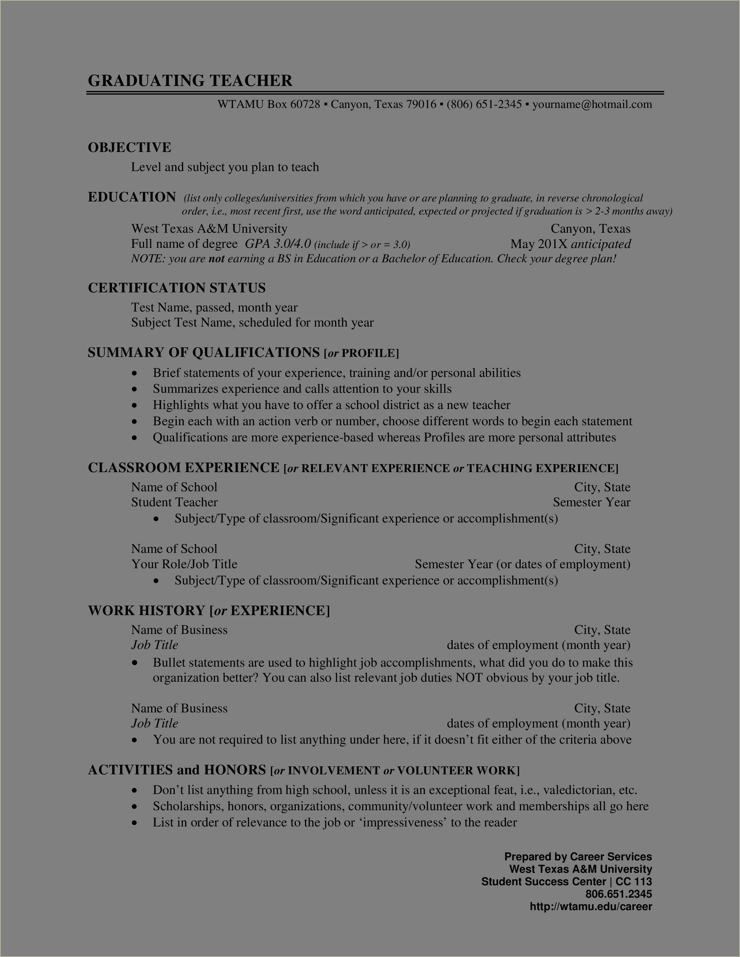 Resume For School Board Position Volunteer