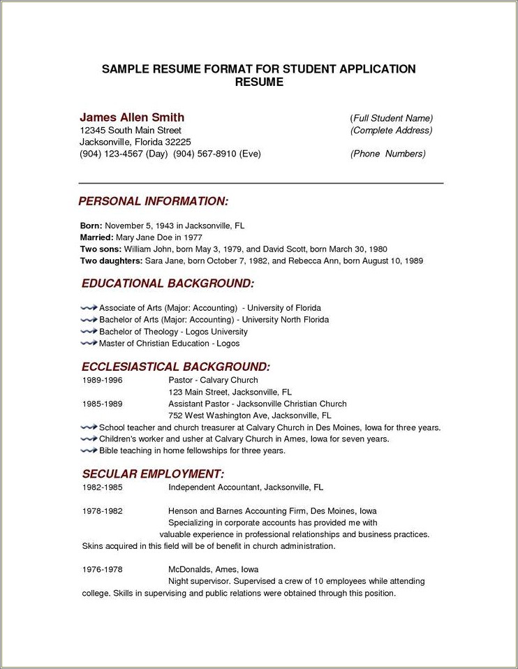 Resume Format For 5 Years Experience In Sales