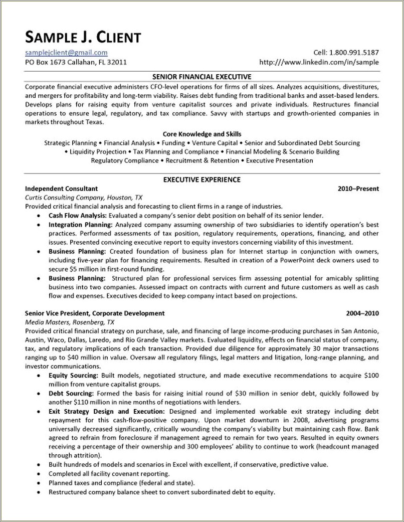 Resume Format For Finance Jobs In India