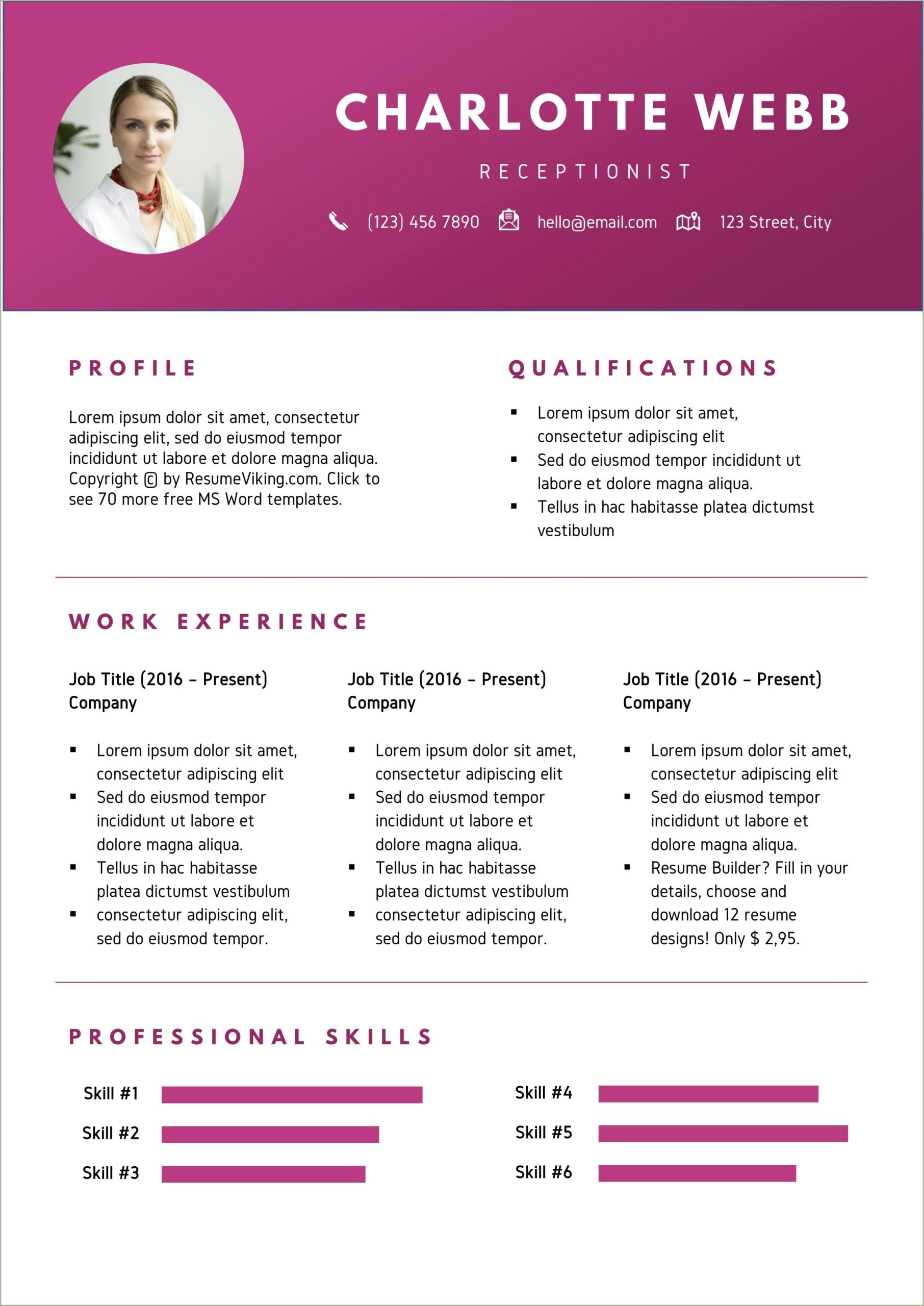 Resume Format For Freshers Pdf Free Download