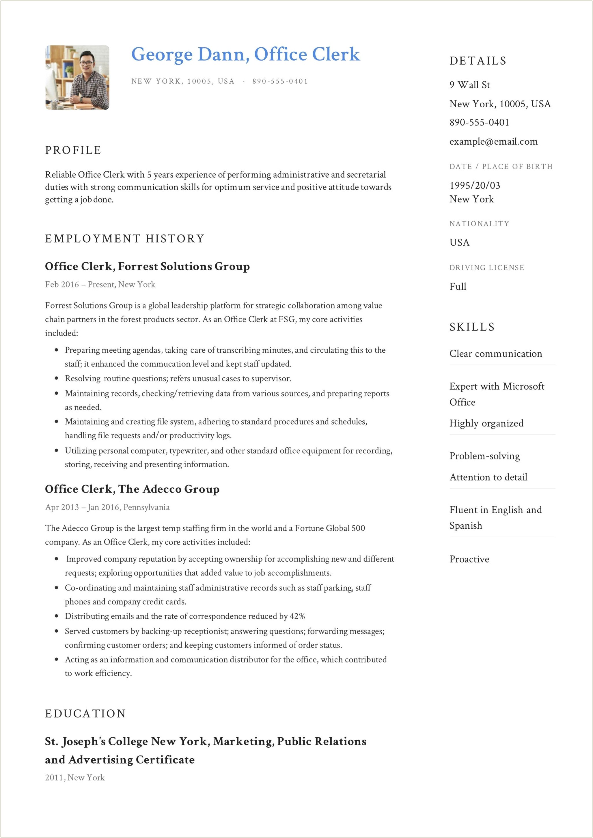 Resume Format For Government Job Philippines