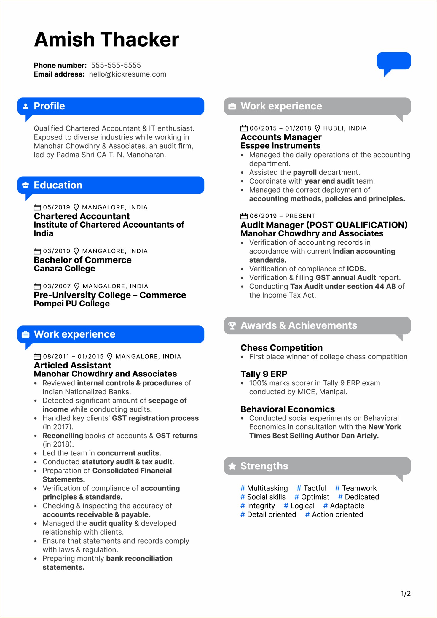 Resume Format For Tally Erp 9 Experience