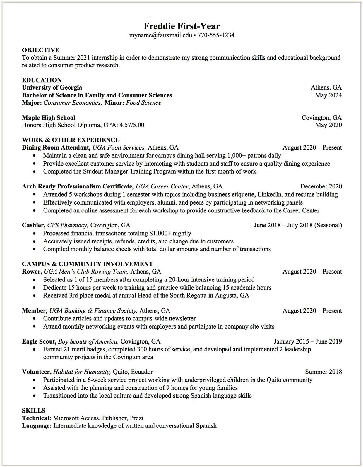 Resume Format For Teaching Job In Engineering College