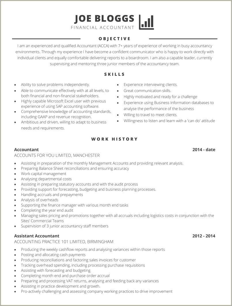 Resume Format Free Download For Accountant