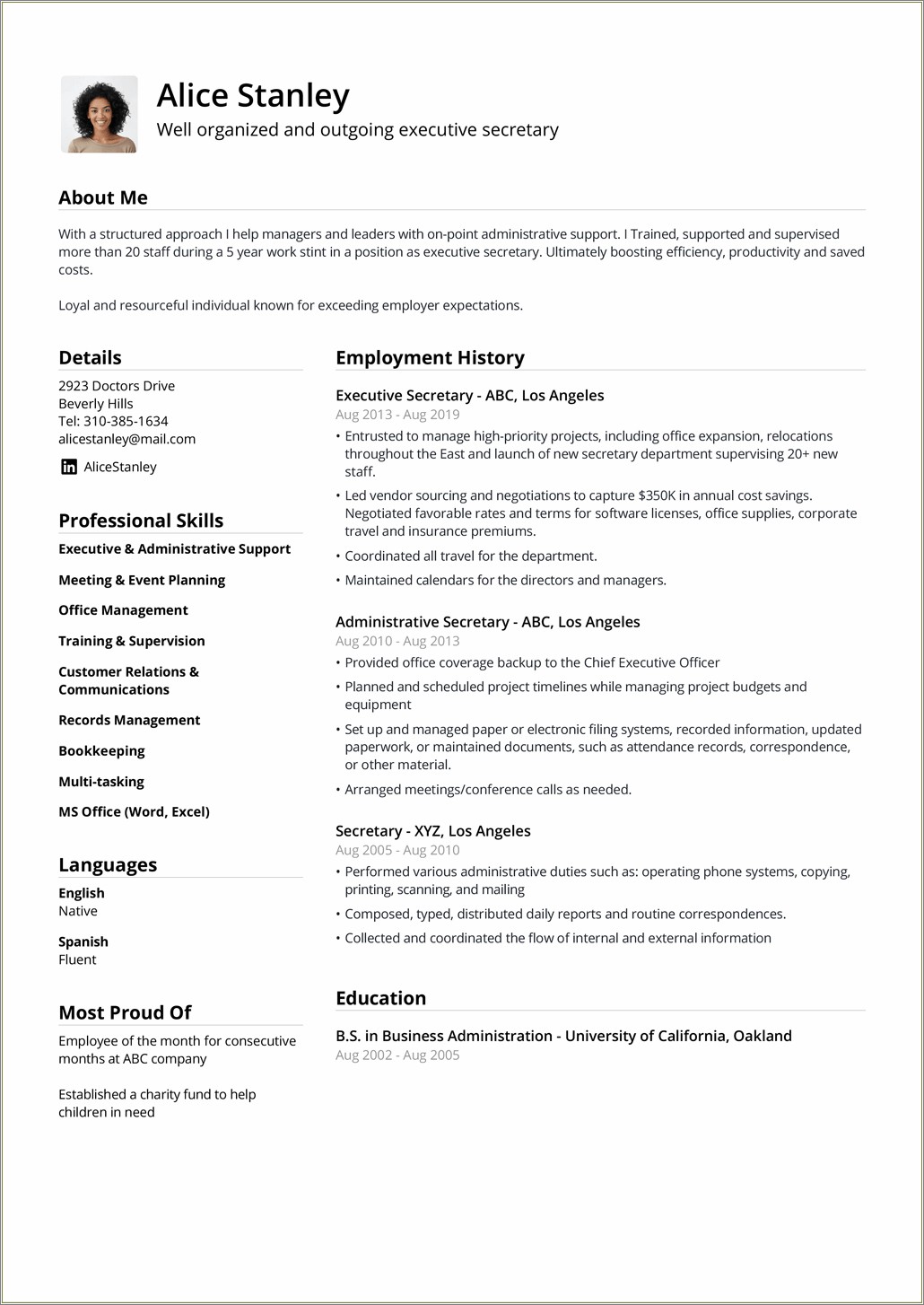 Resume Format In Word Simple Free Download
