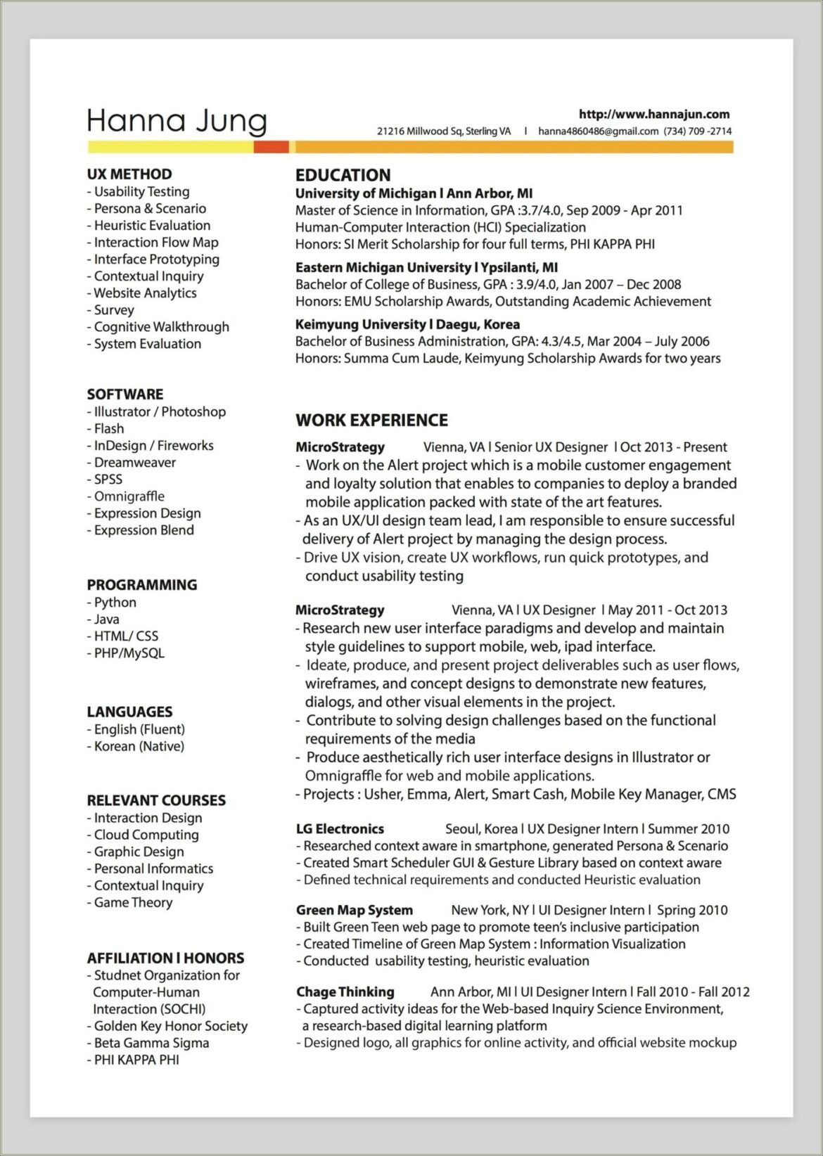 Resume Headline Examples For Graphic Designer