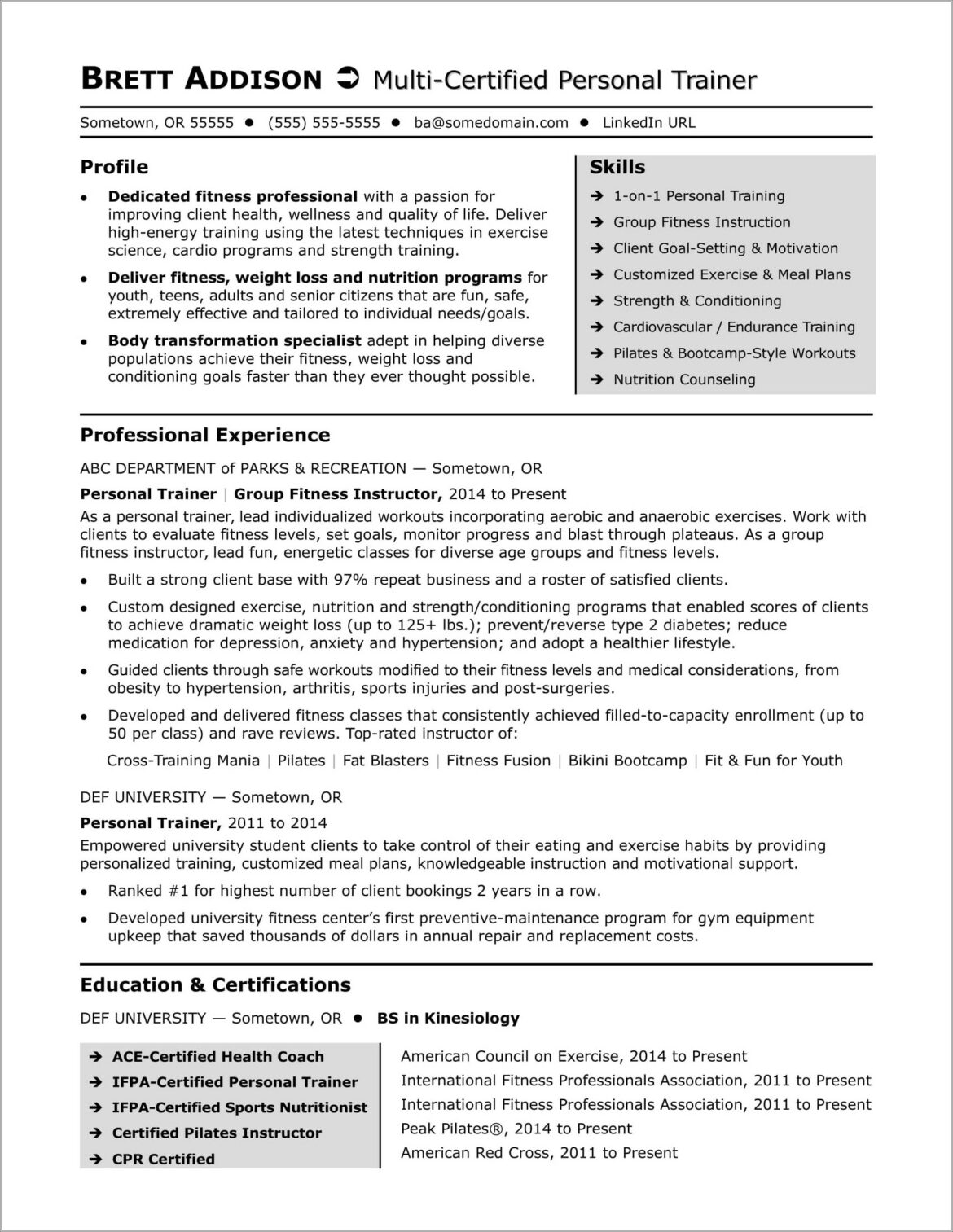 Resume Headliners Examples For Heavy Manufacturing Assembly