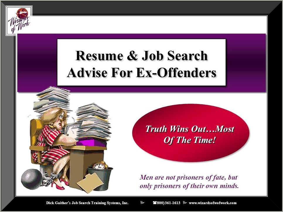Resume Help Ex Convicts Find Jobs