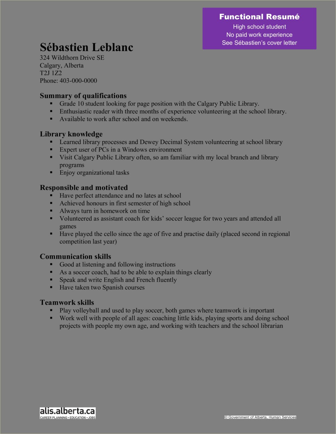 Resume Helper For High School Students