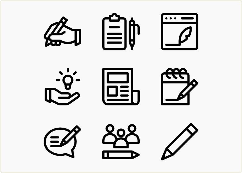 Resume Icons For Word Free Download
