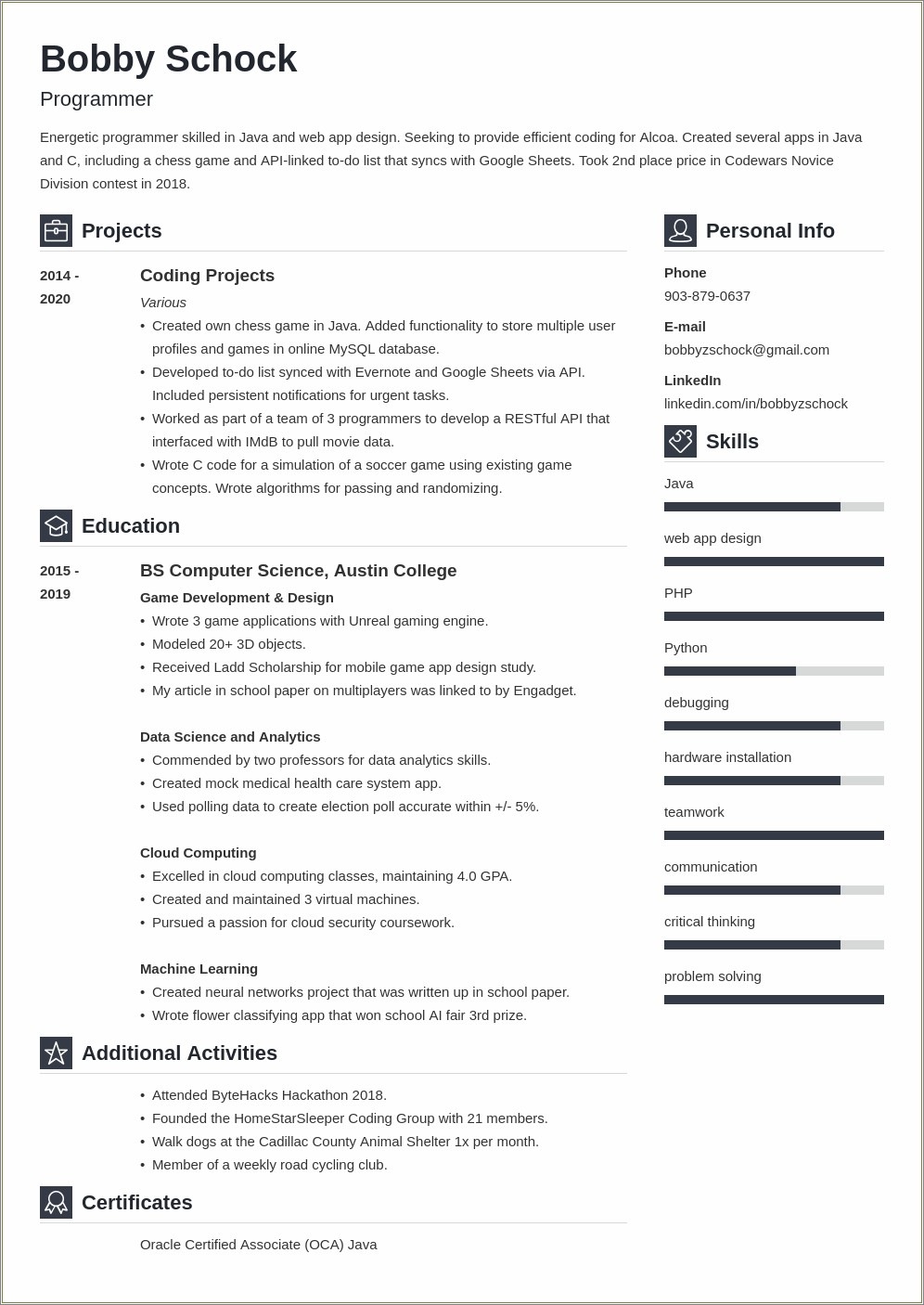 Resume Ideas For People With No Experience