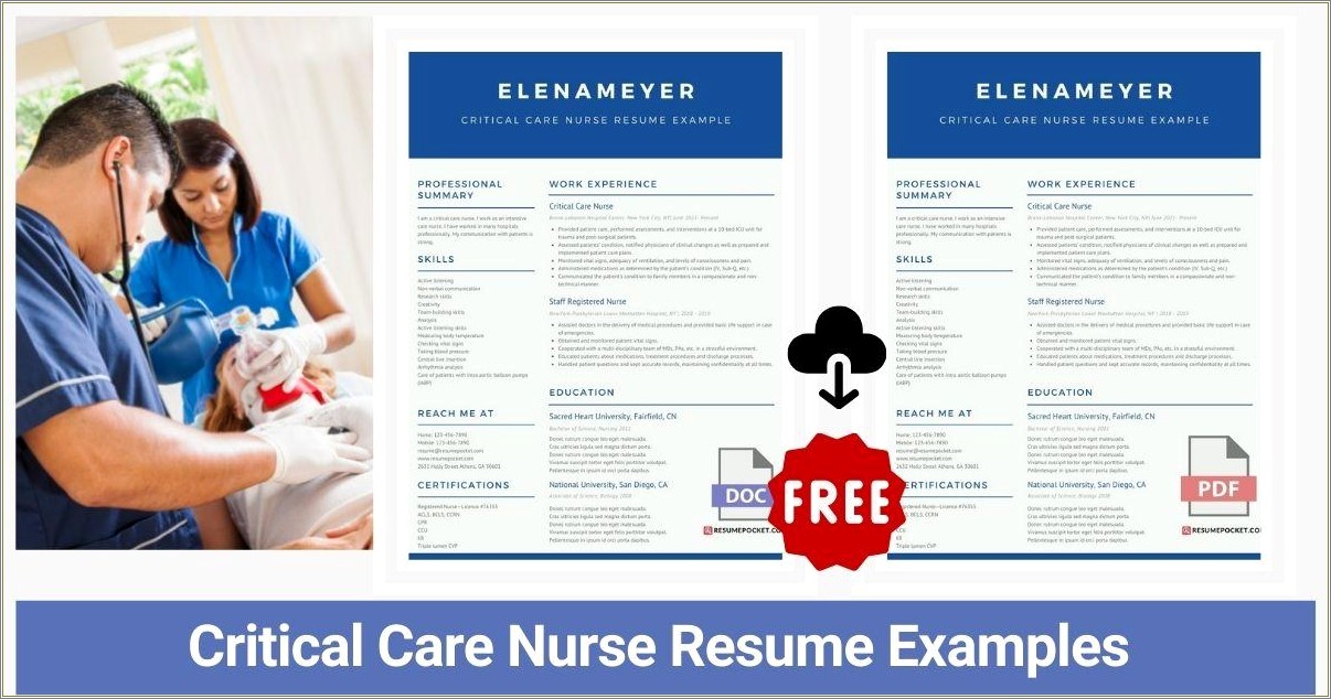 Resume Job Description For Icu New Nurse