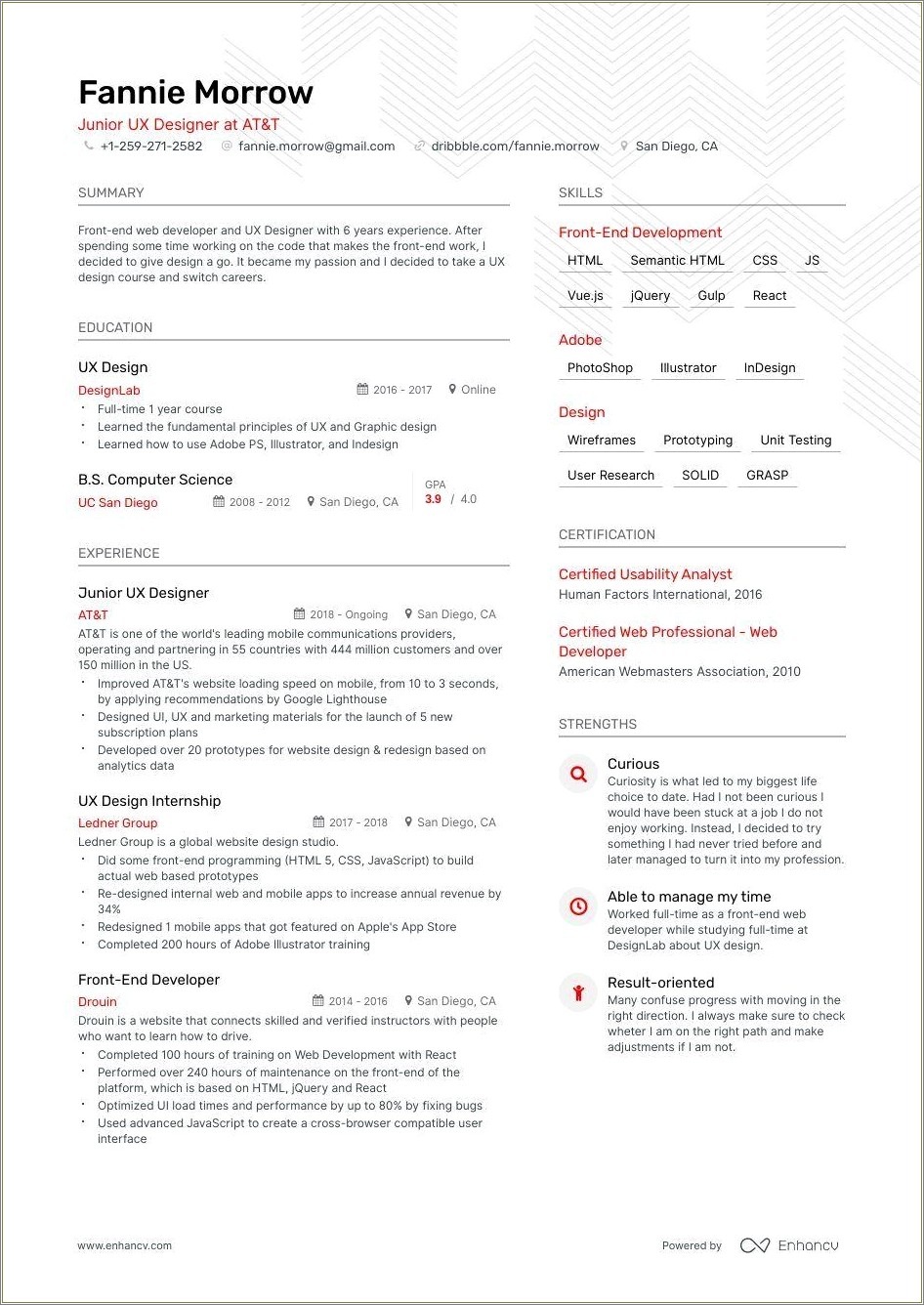Resume Keywords For Ux Design Management