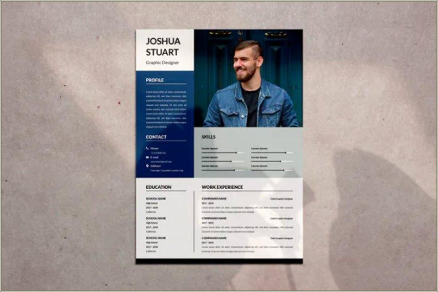 Resume Layout With Skills And Education