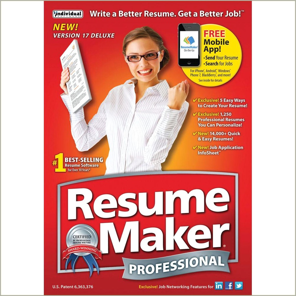 Resume Maker Professional Deluxe 17 Free Download