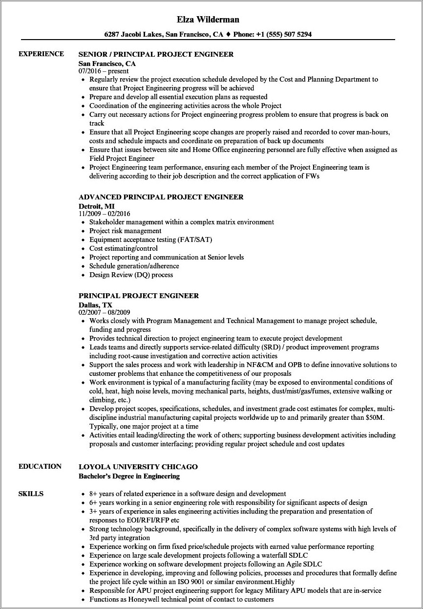 Resume Mentore High School Student For Oil Project
