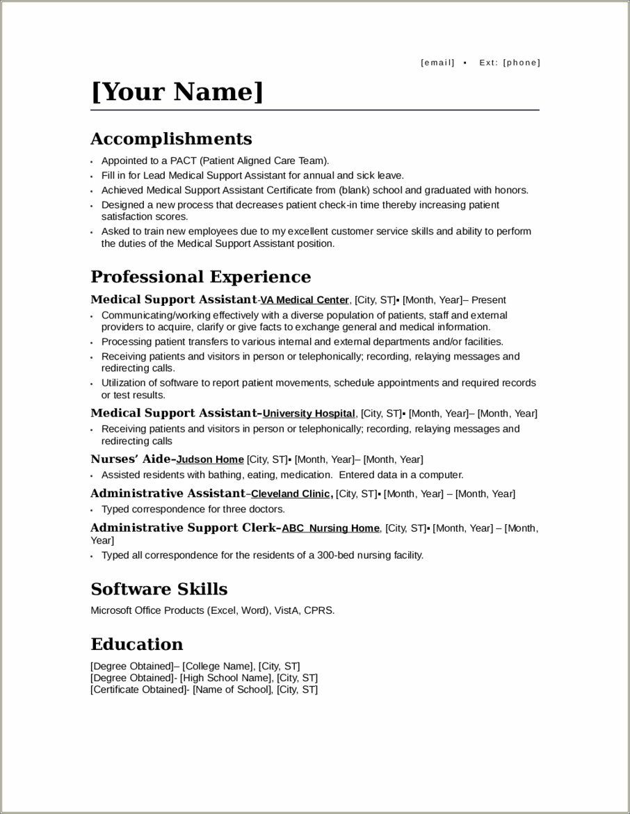 Resume Objective Examples For School Facilities