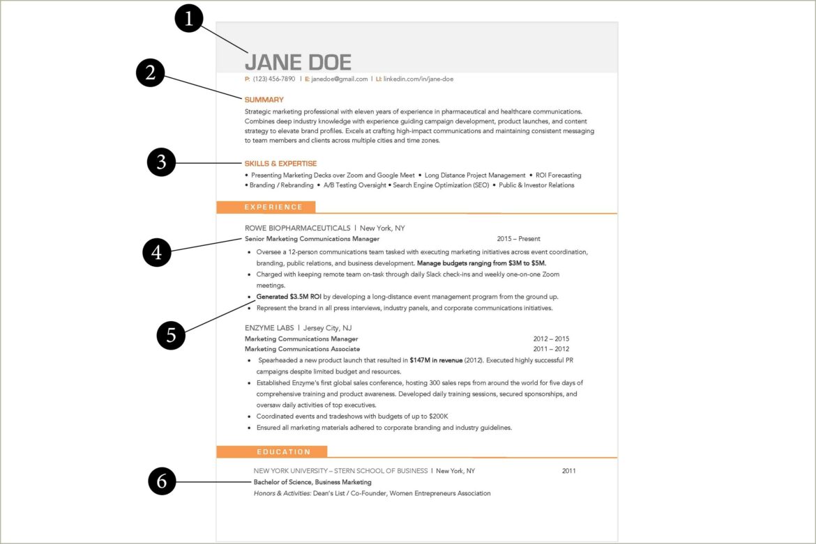 Resume Objective Examples For The Medical Field