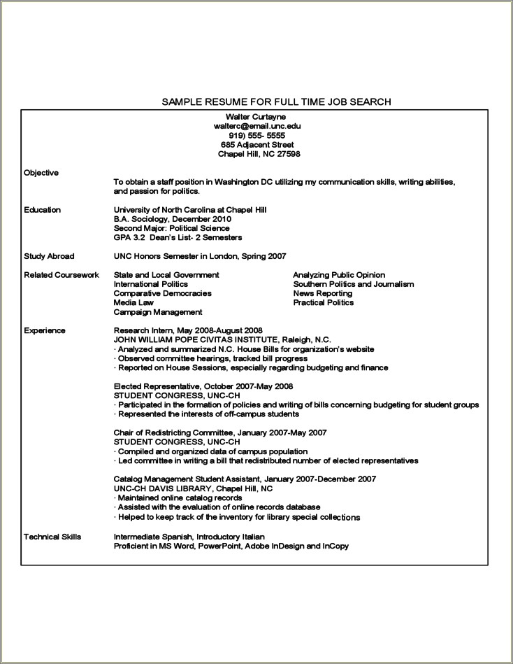 Resume Objective For A Forensic Scientist