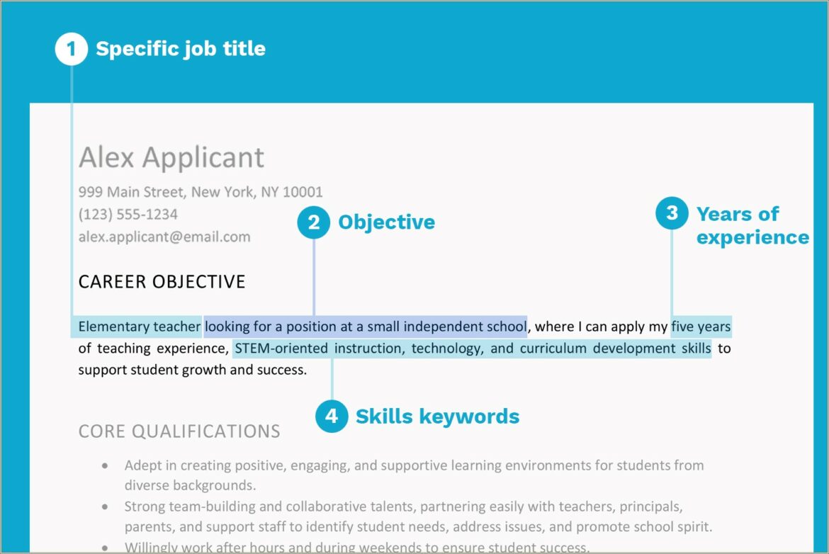 Resume Objective For Banking And Finance