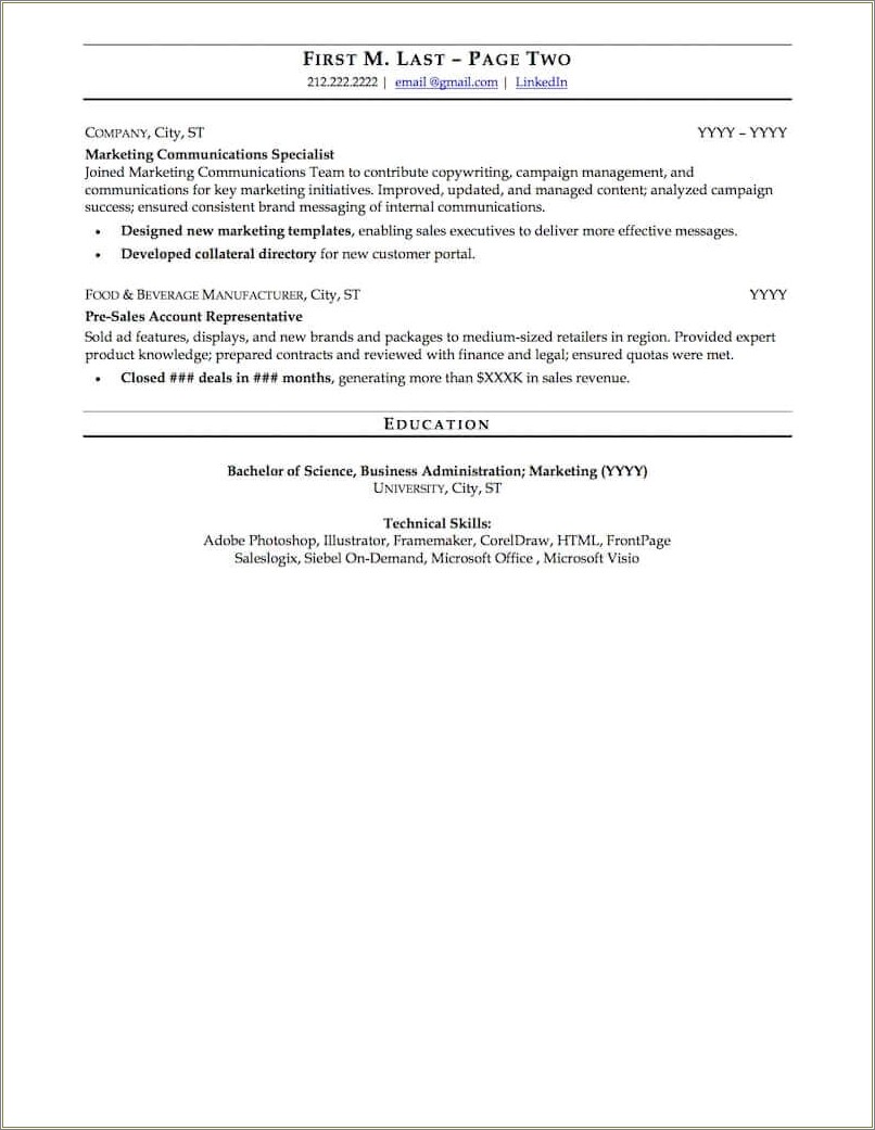 Resume Objective For Being Open To Anything