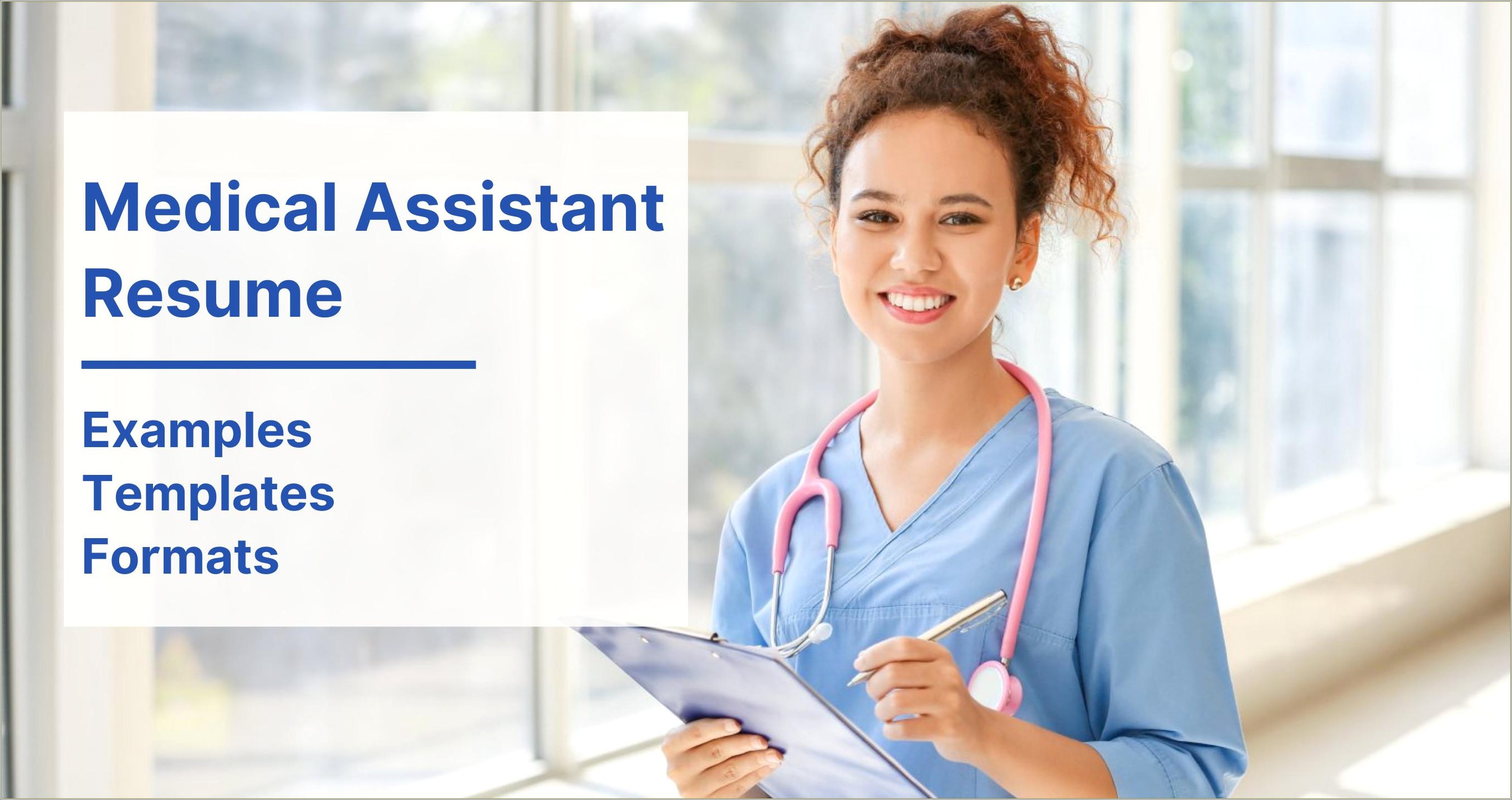 Resume Objective For Medical Support Assistant