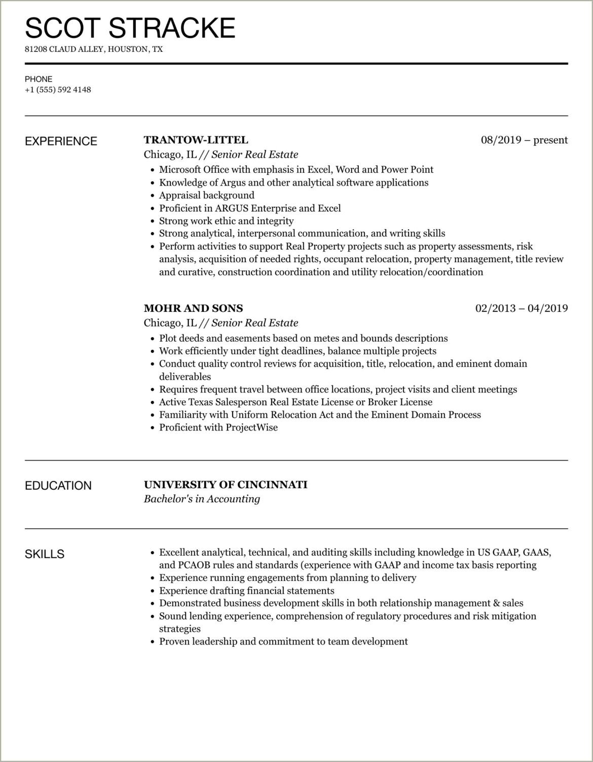 Resume Objective For Real Estate Assistant