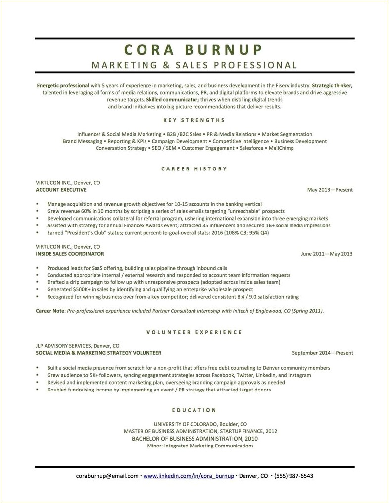 Resume Objective For Retail Career Change