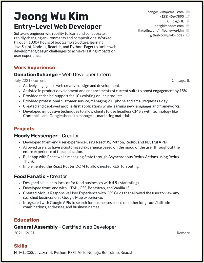 Resume Objective For Self Taught Programmer