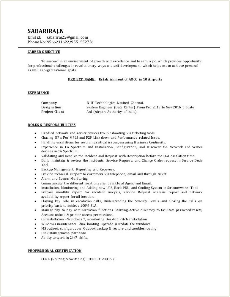 Resume Objective For Students With No Work Experience