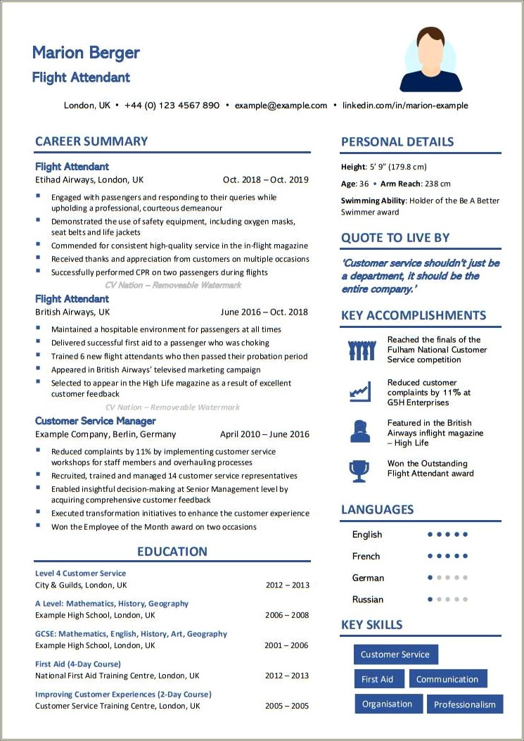 Resume Objective Statement Examples For Airline