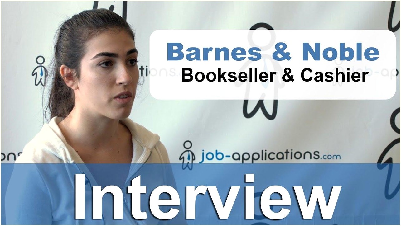 Resume Objectives For Barnes N Noble