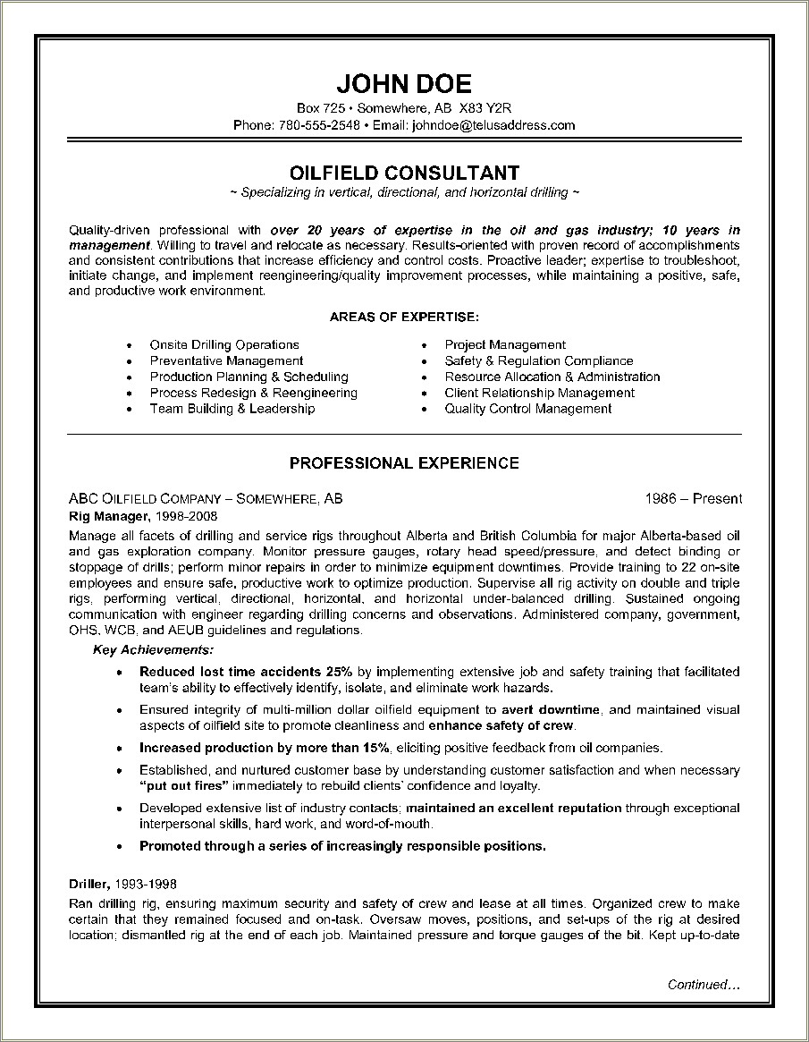 Resume Objectives For Blue Collar Jobs