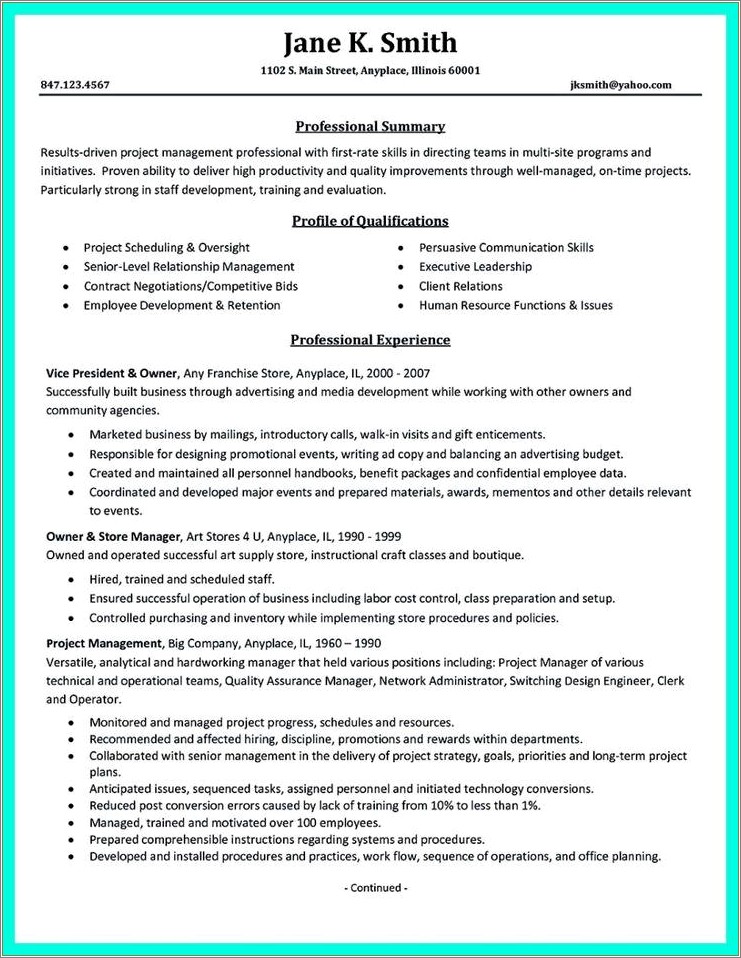 Resume Objectives For Case Management Positions