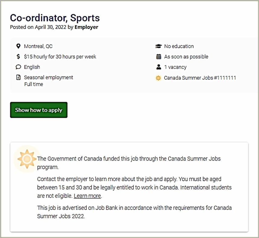 Resume Objectives For Temporary Summer Jobs