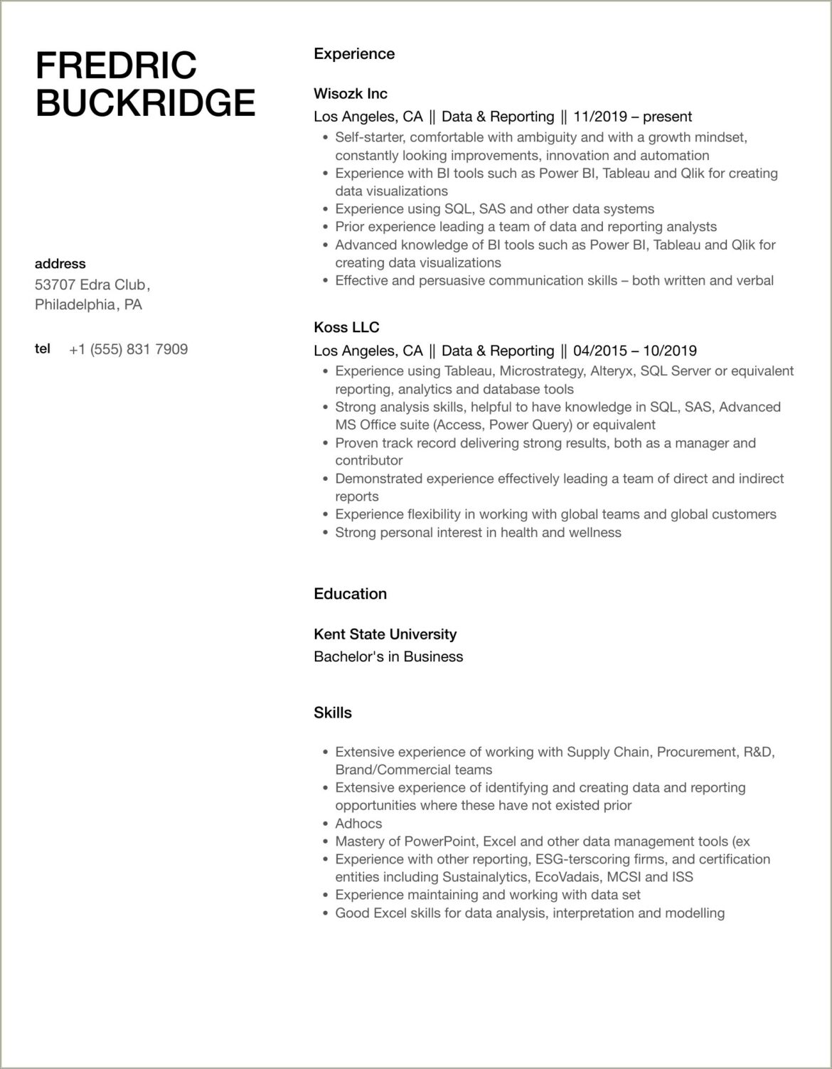 Resume Objectivevel No Prior Work Experience