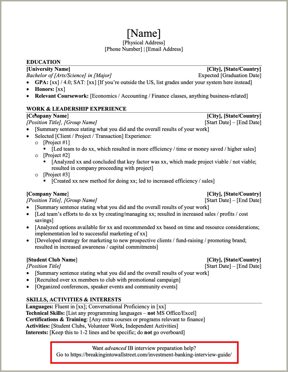 Resume Of Vp Of Hr Template