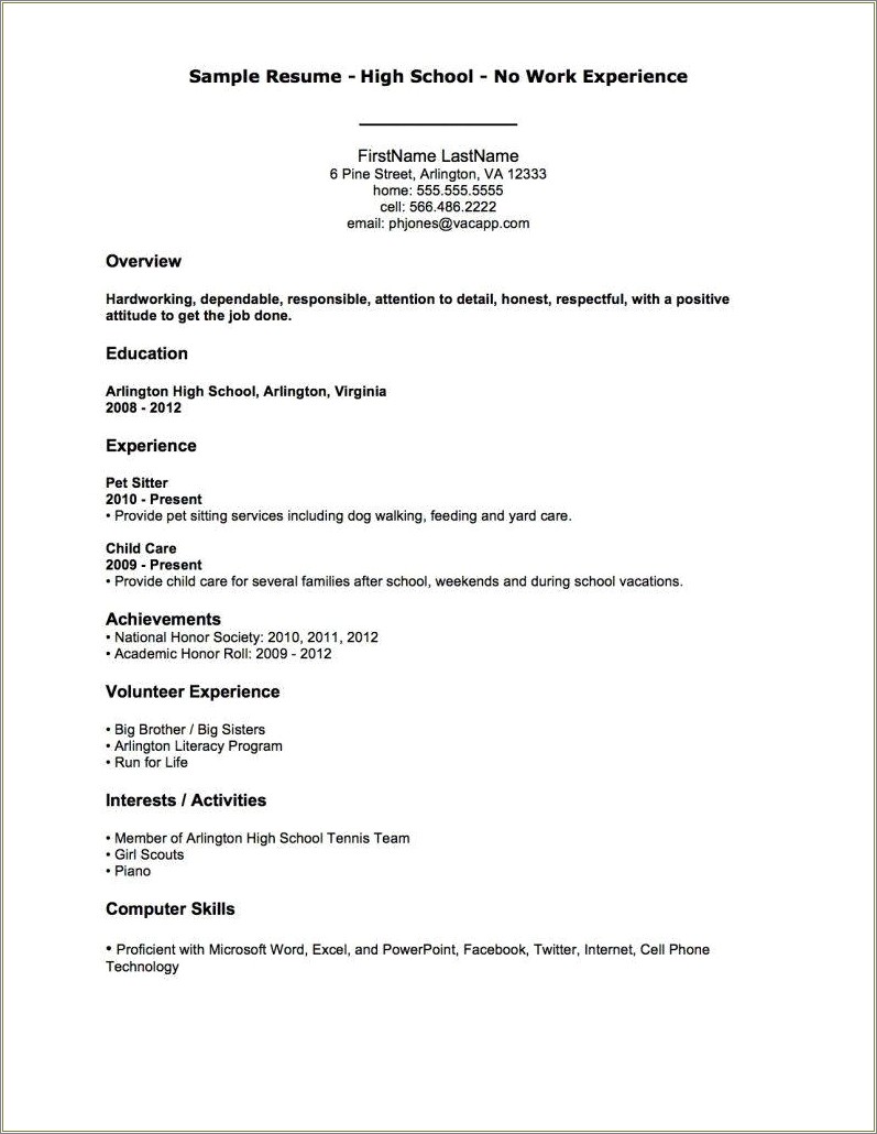 Resume Order Education Or Work Experience First