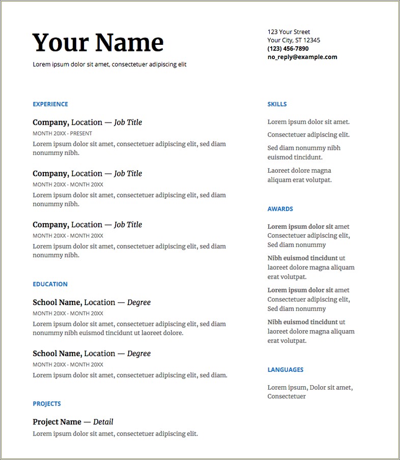 Resume Outline Google Images For Collection Jobs