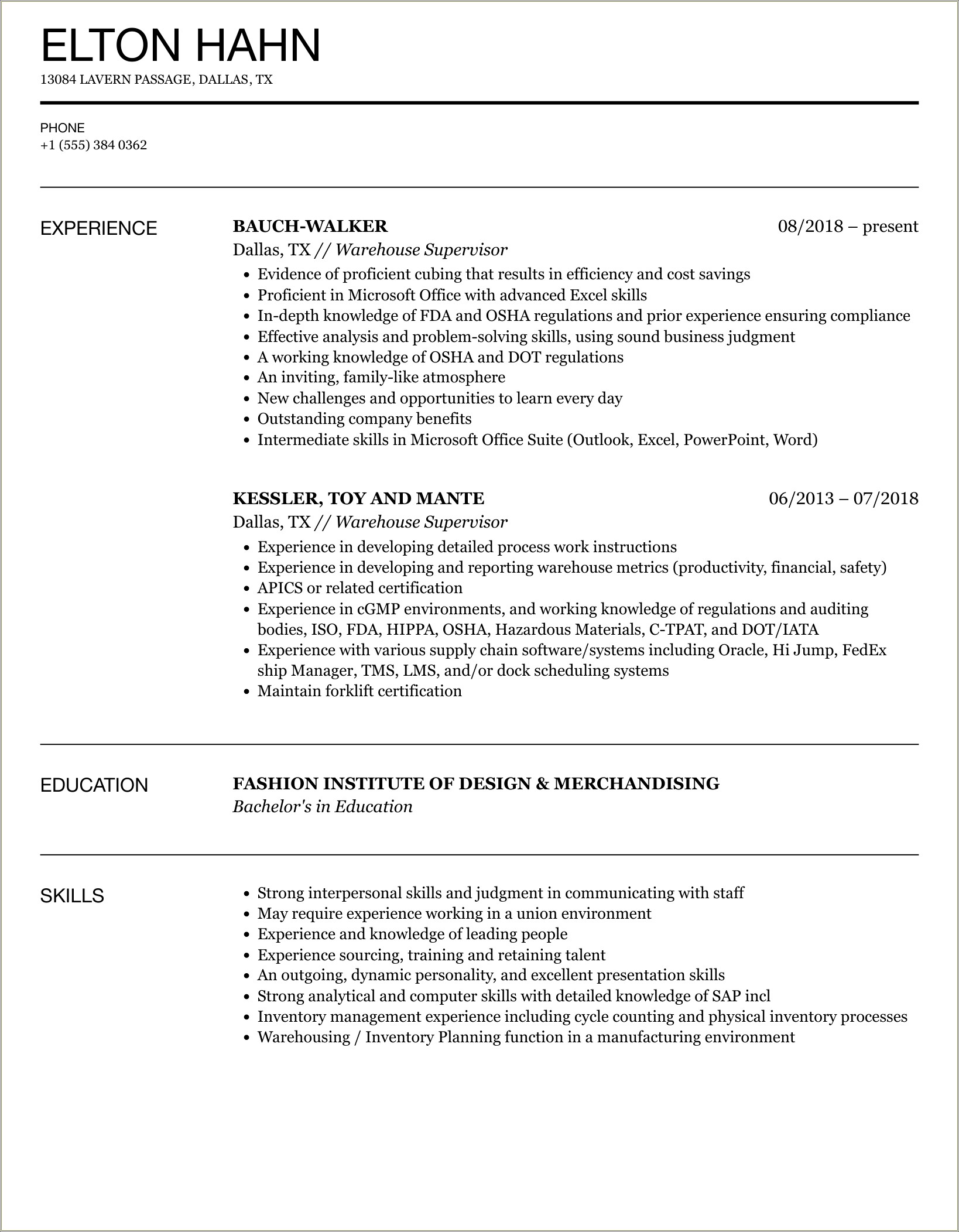 Resume Phrases For Working From A Queu