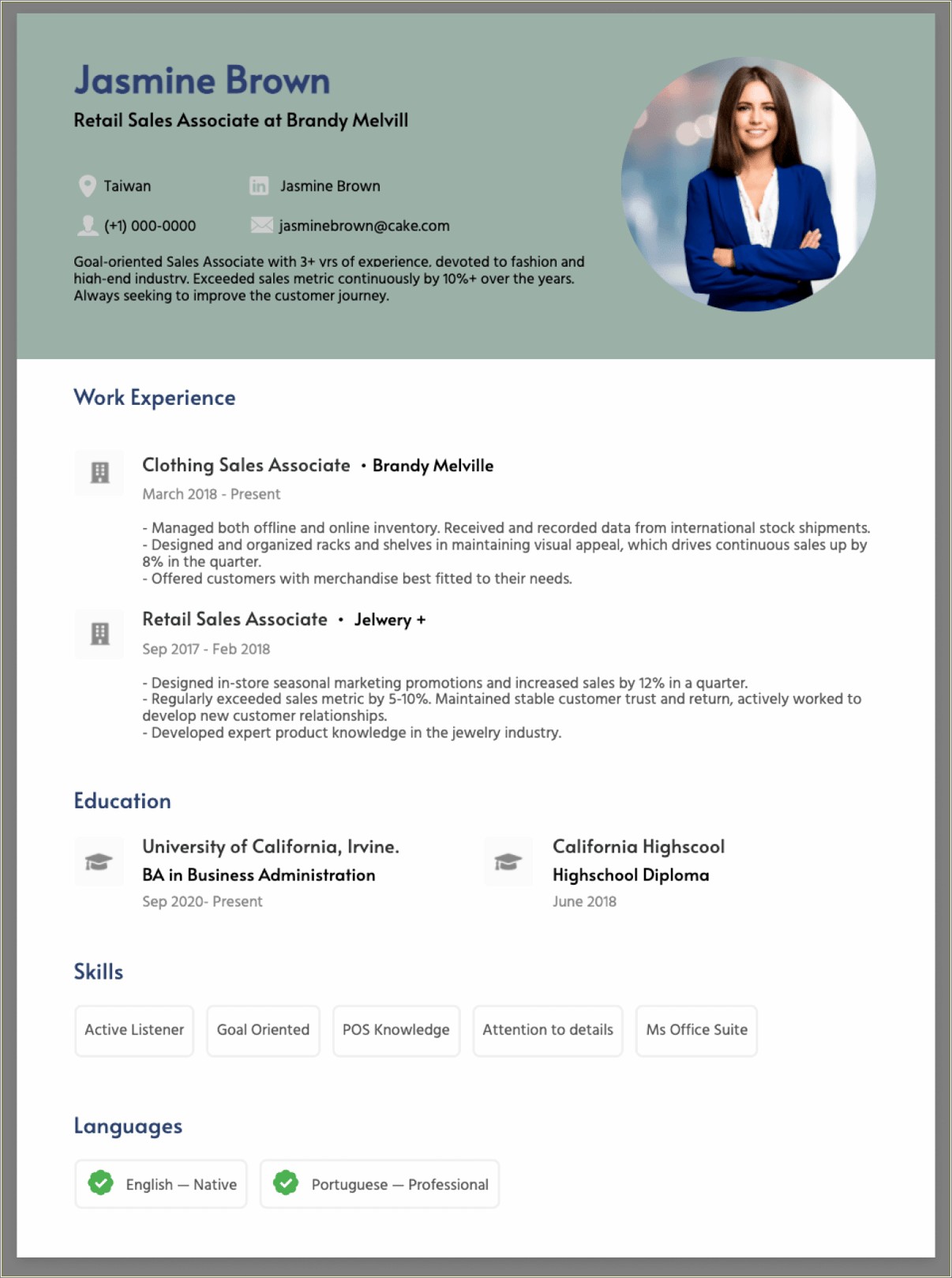 Resume Phrases For Working In A Jewelry Store