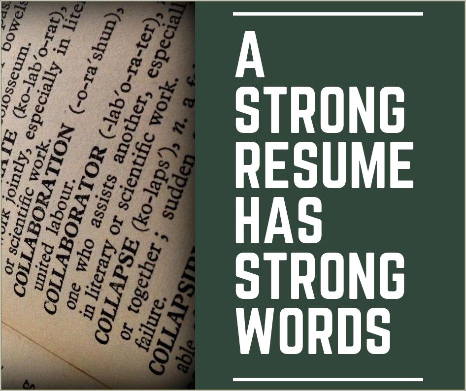 Resume Power Words List And Phrases